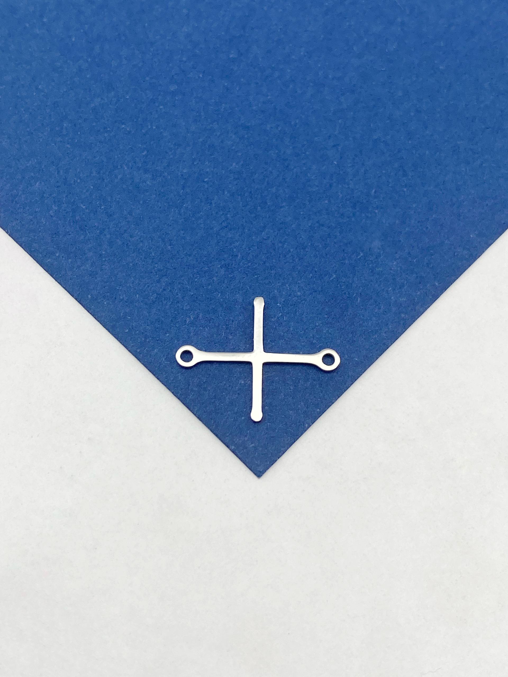 Подвеска коннектор, основа для Мандалы, 4 луча, 15мм, сталь, МАН012