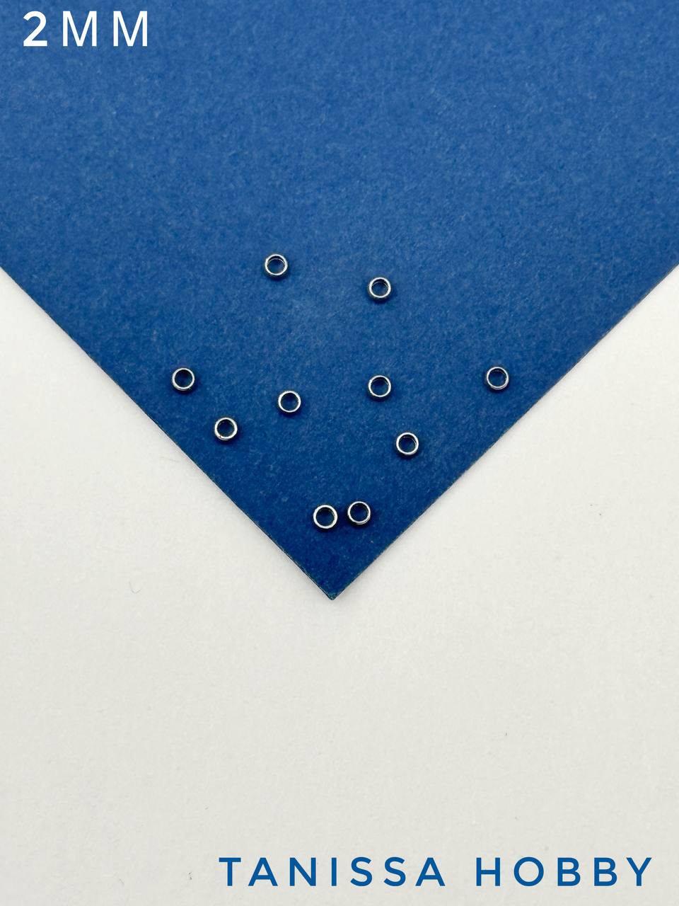 Кримпы зажимные 2мм, 10 штук, сталь, Ч202