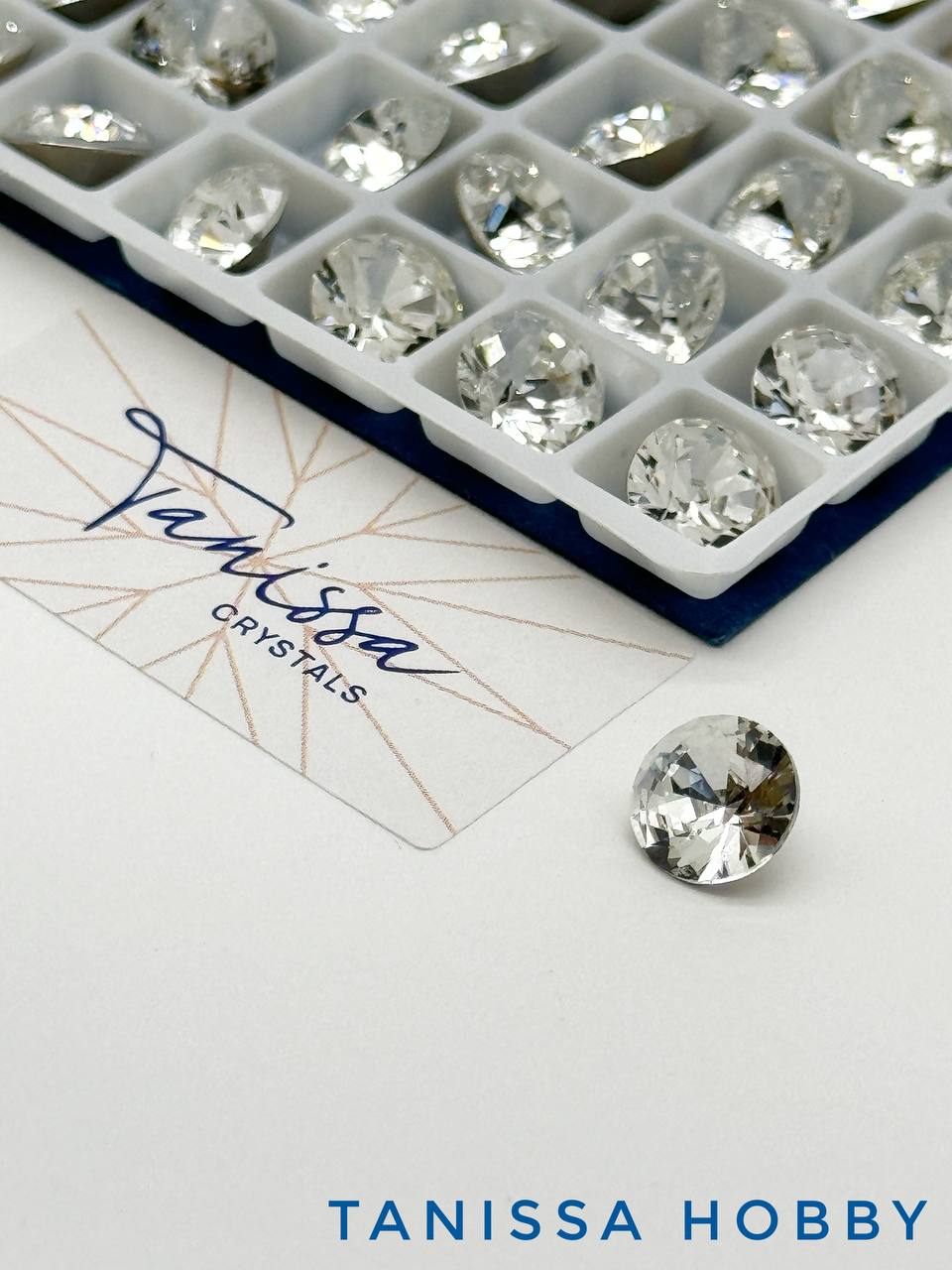 Кристалл шатон Crystal, 8мм, Tanissa Crystals, СТ301