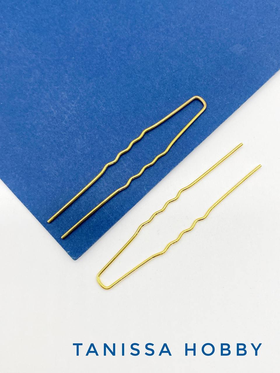 Шпилька для волос 6,5см, позолота. Л33