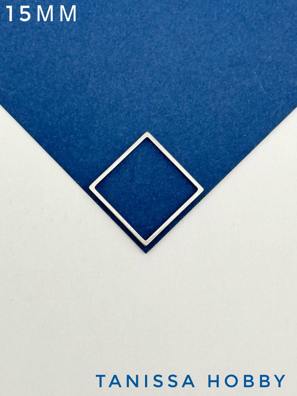 Коннектор квадрат ромб 15мм, сталь, Ч617