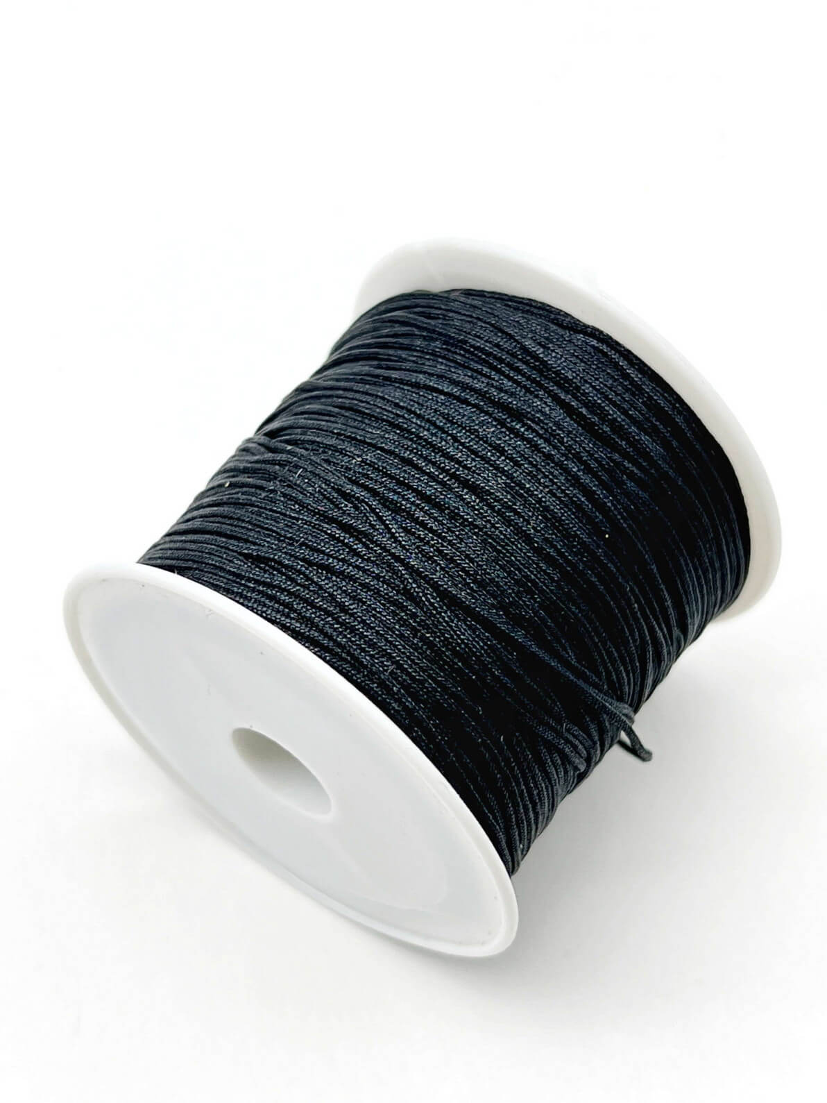 Шнур шамбала нейлоновый для браслетов 0,8мм черный, 2м. ПР39