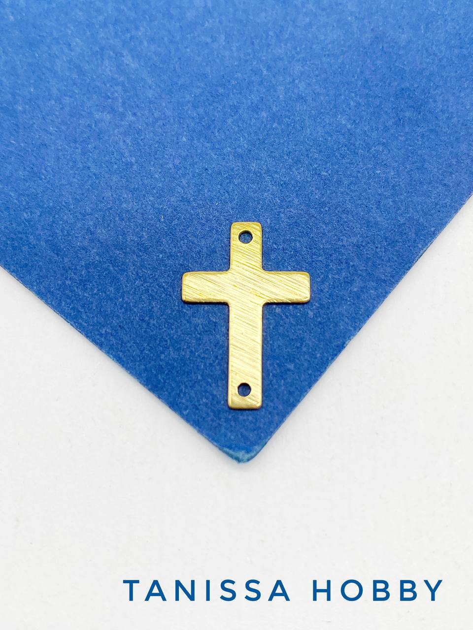 Коннектор крест, позолота, Ю.Корея.С223