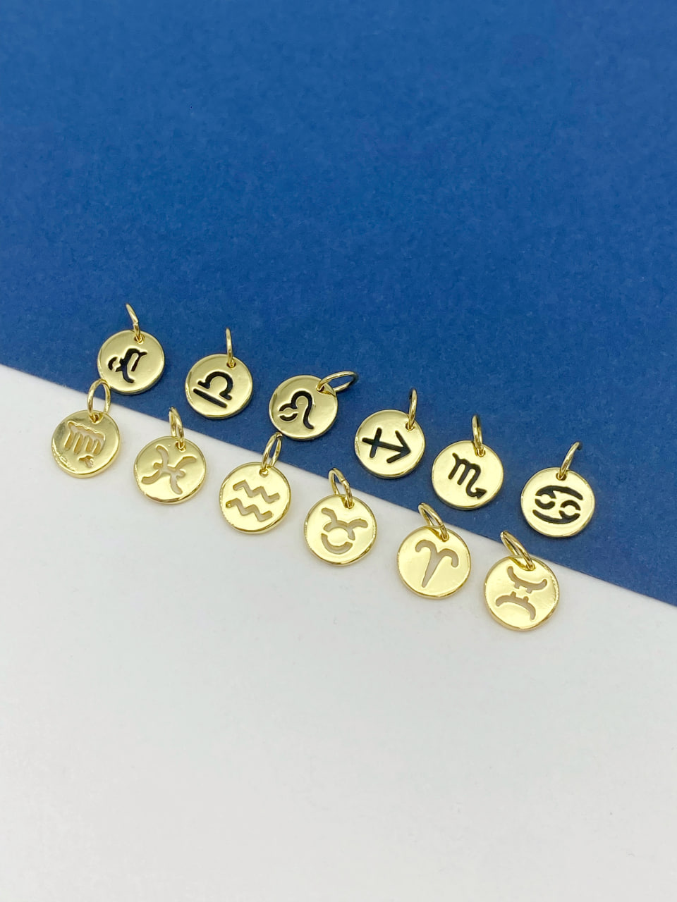 Знаки зодиака, латунь, позолота