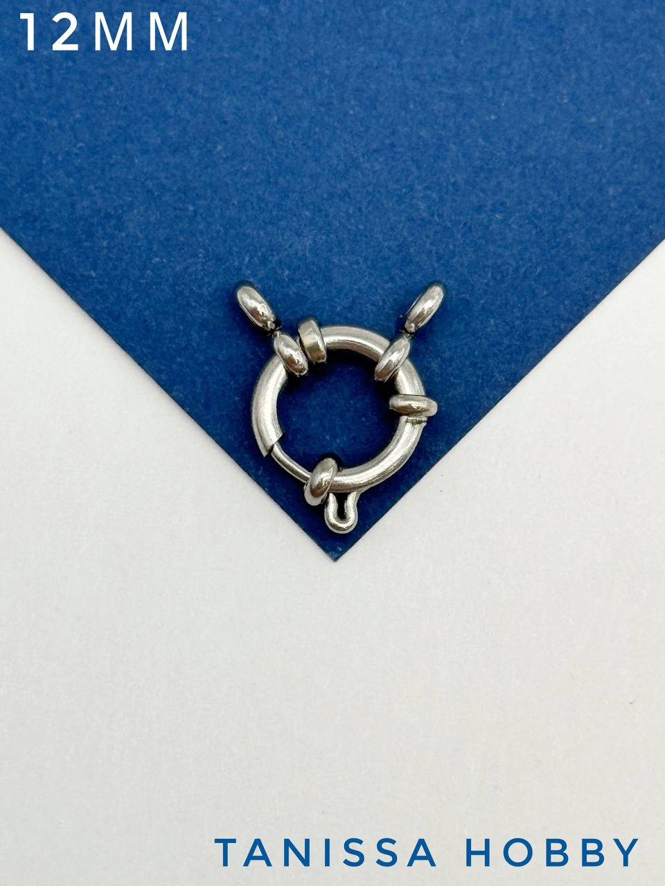 Карабин замок, 12мм штурвал, сталь, Ч312