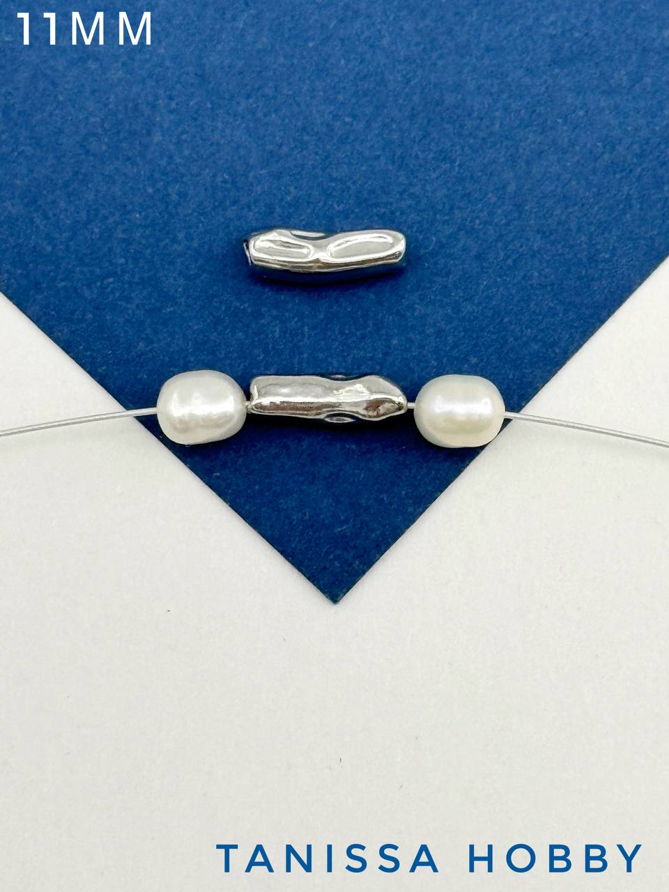 Разделитель мятая трубочка 11мм, сталь, штука, Ч601