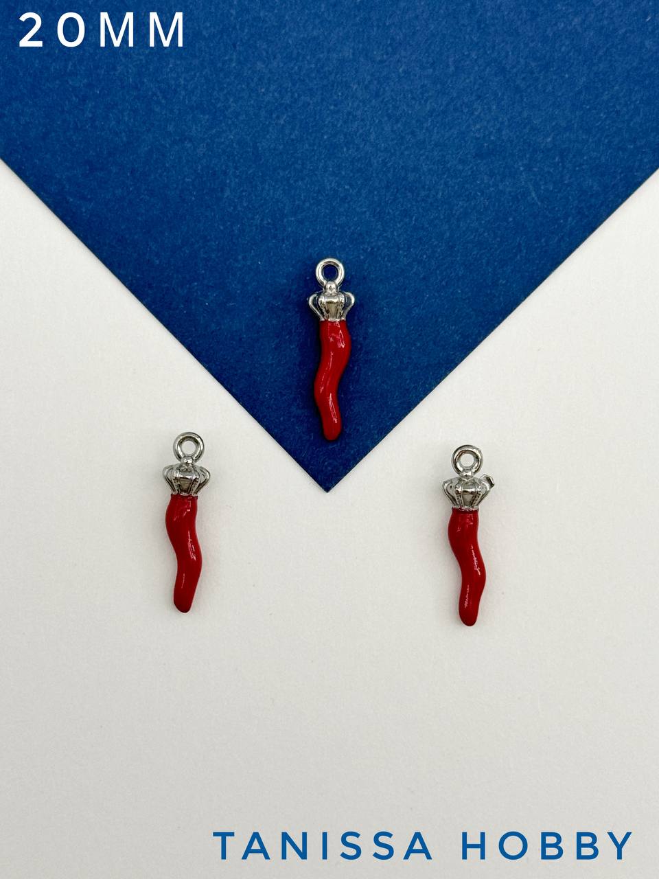 Подвеска красный перец Чили, эмаль, сталь, Ч015