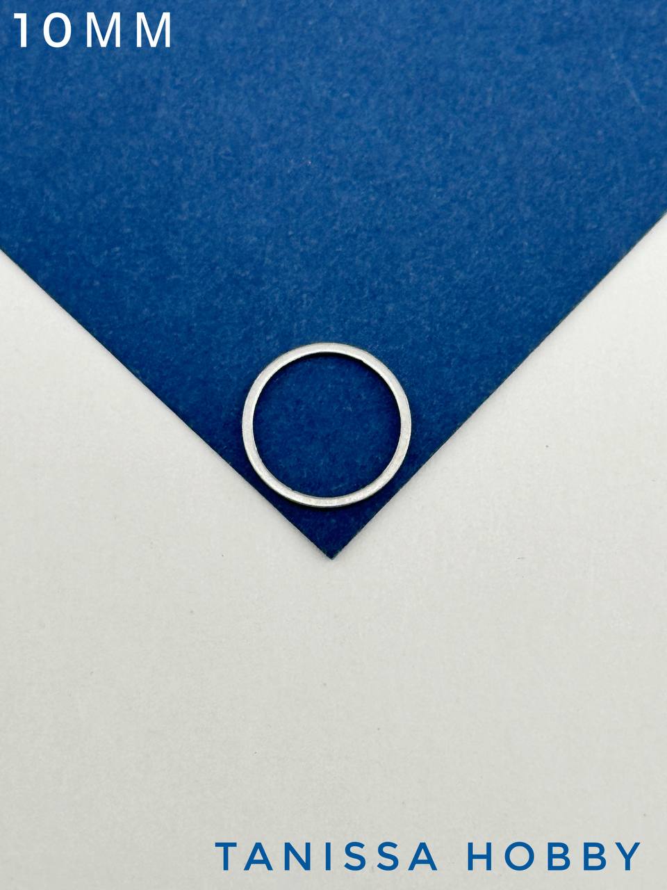 Коннектор круг кольцо 10мм, сталь, Ч619