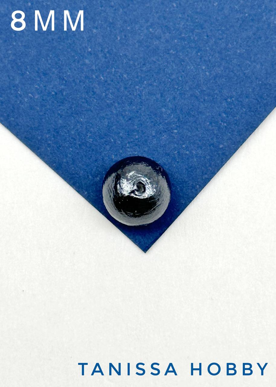 Хлопковый жемчуг 8мм, черный. Япония. ЖХ47