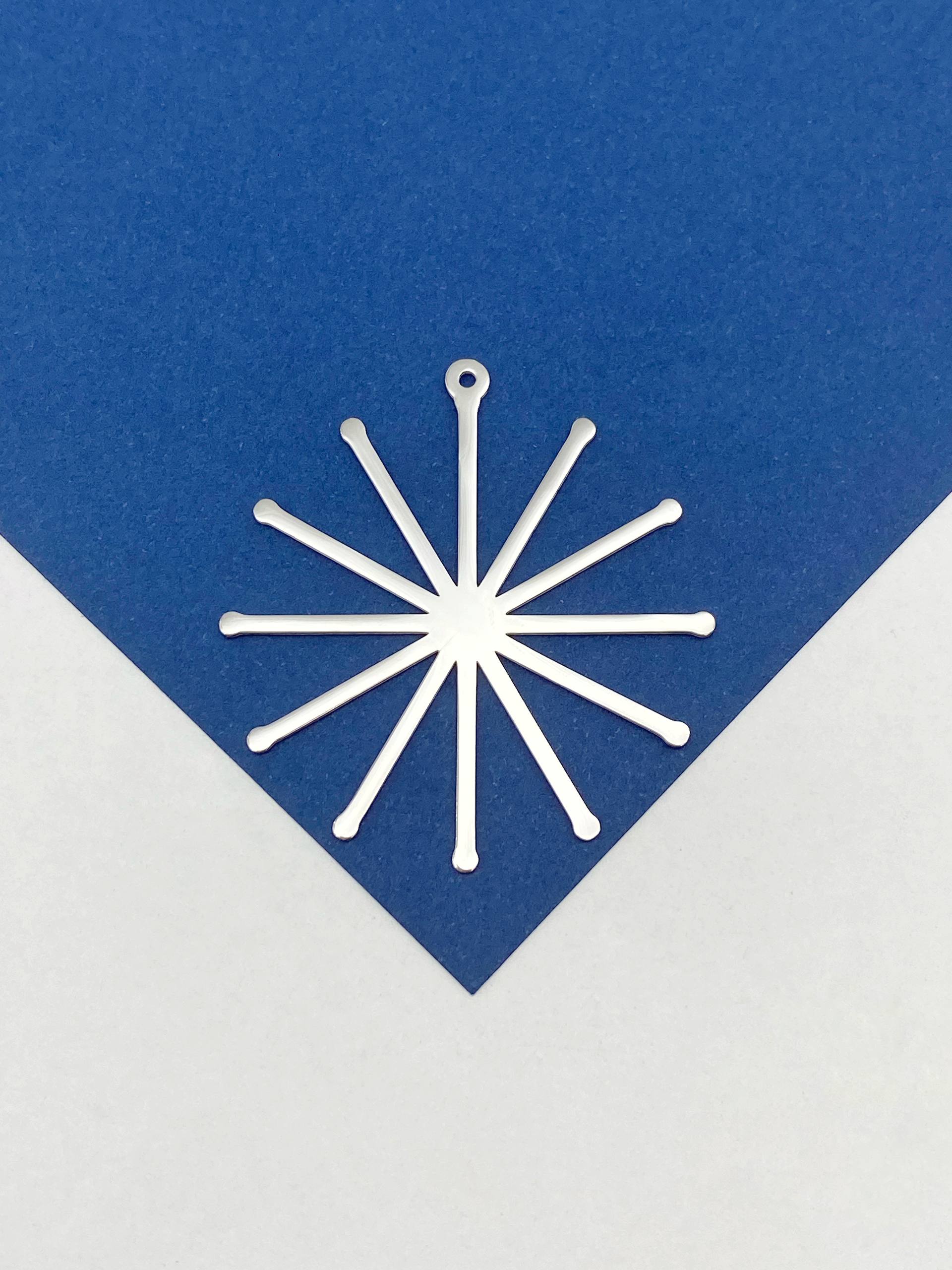 Подвеска основа для Мандалы, 12 лучей, 50мм, сталь, МАН011