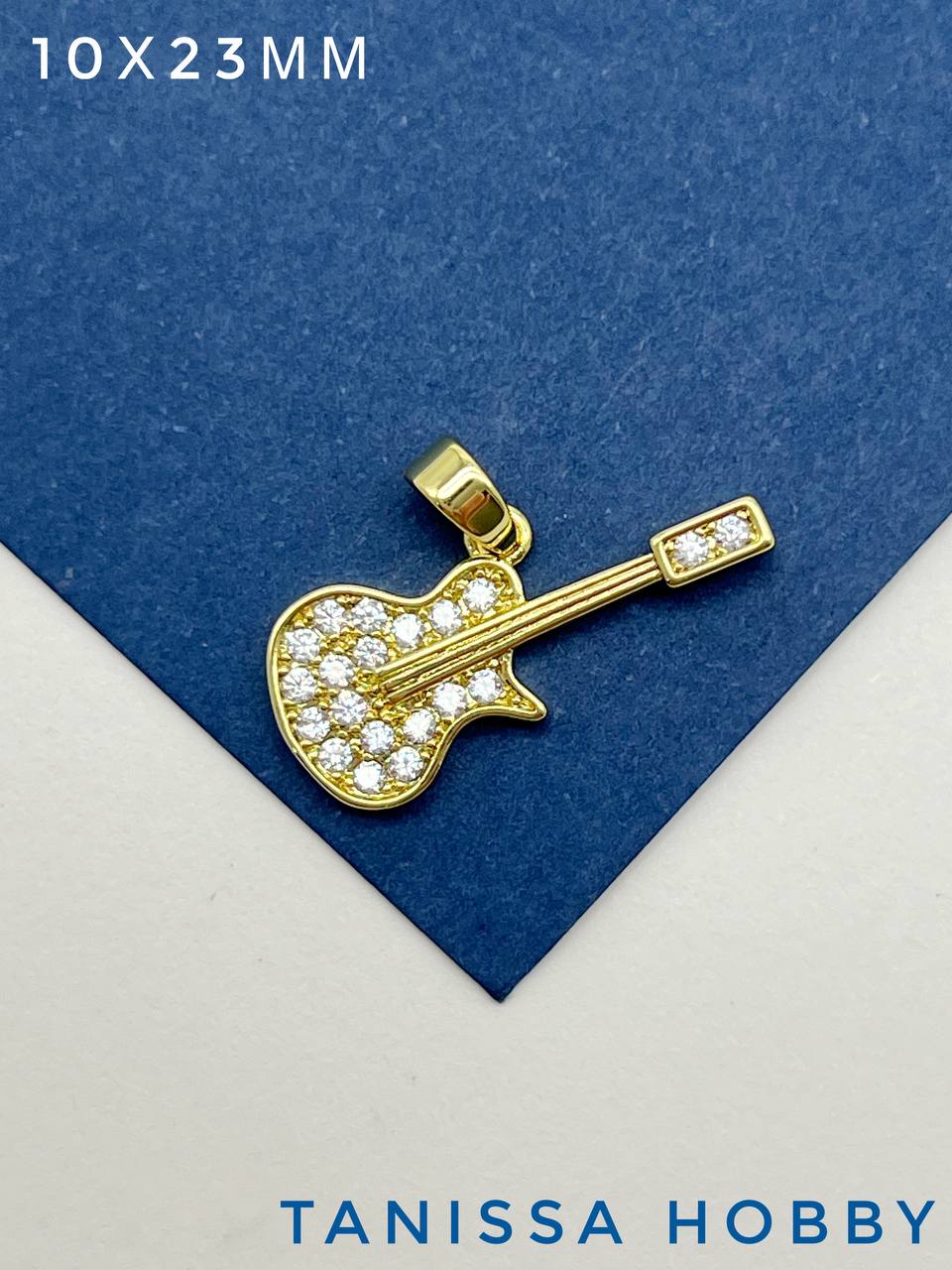 Подвеска гитара, позолота, Р410
