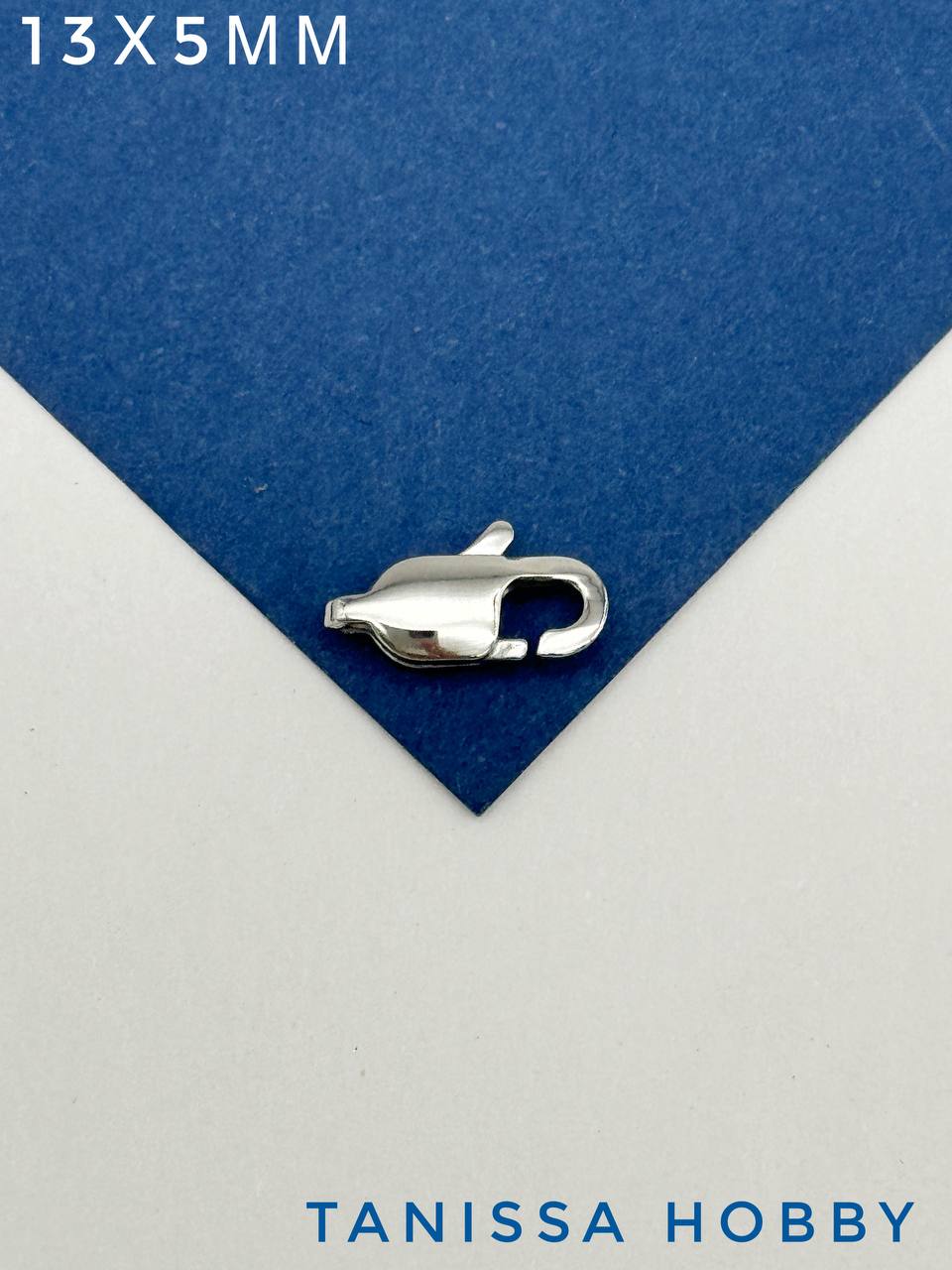 Карабин замок лобстер 13х5мм, сталь, Ч320