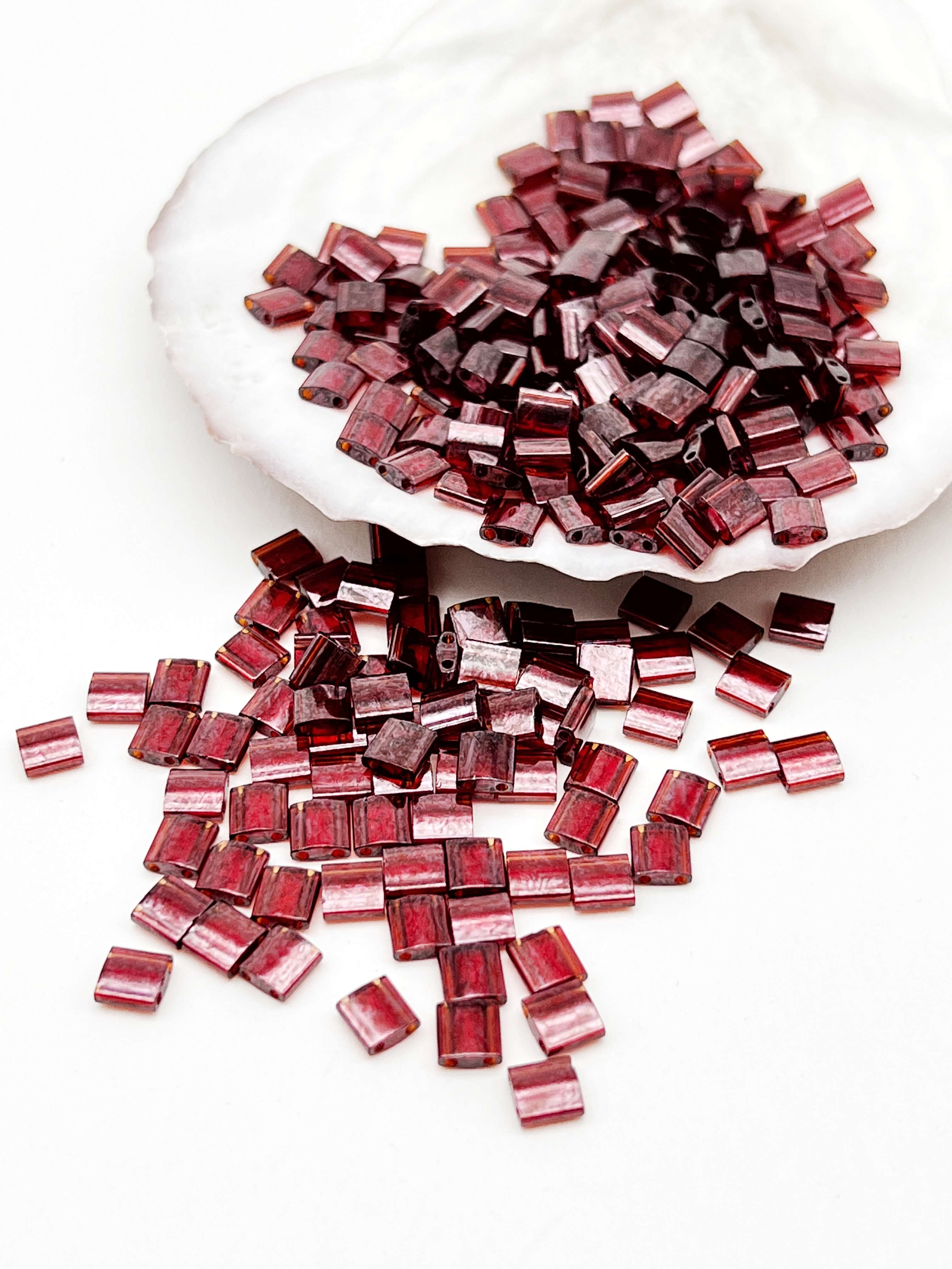Бисер MIYUKI TILA beads, TL304, 5гр, гранат золотое сияние. МЮ106