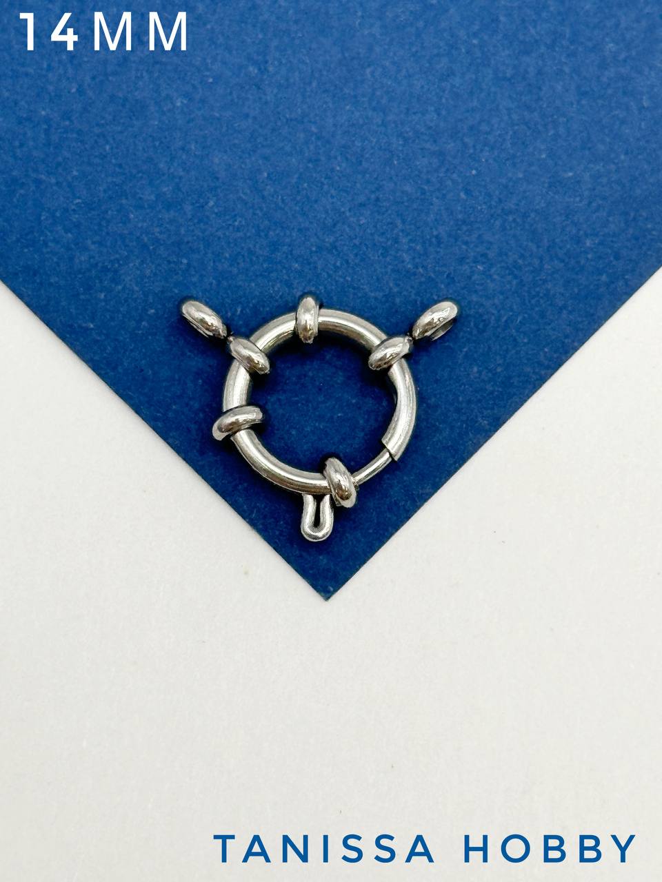 Карабин замок, 14мм штурвал, сталь, Ч313