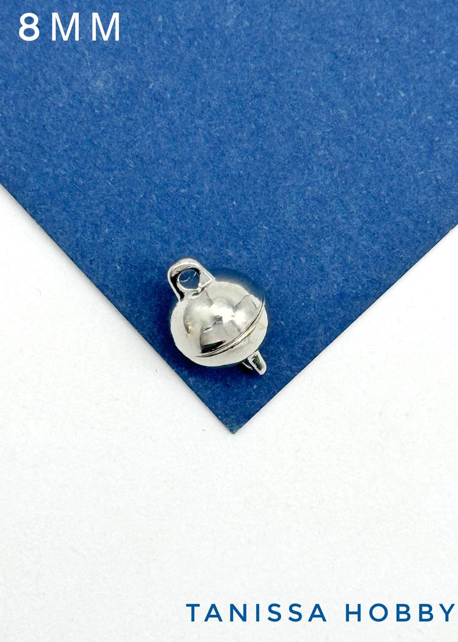 Карабин замок магнитный 8мм, Категория В, родий, К203