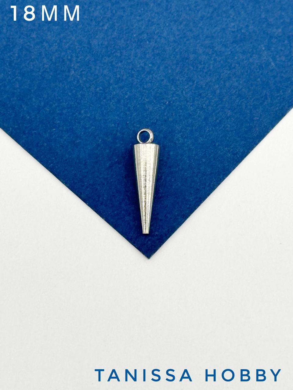 Подвеска конус шип, 18х5мм, сталь, Ч030