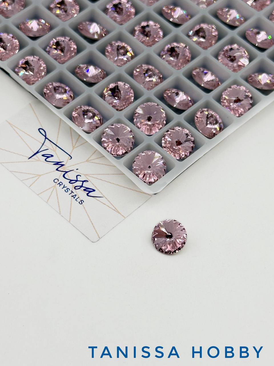 Кристалл риволи Rivoli, Rose, 8мм, Tanissa Crystals, СТ487