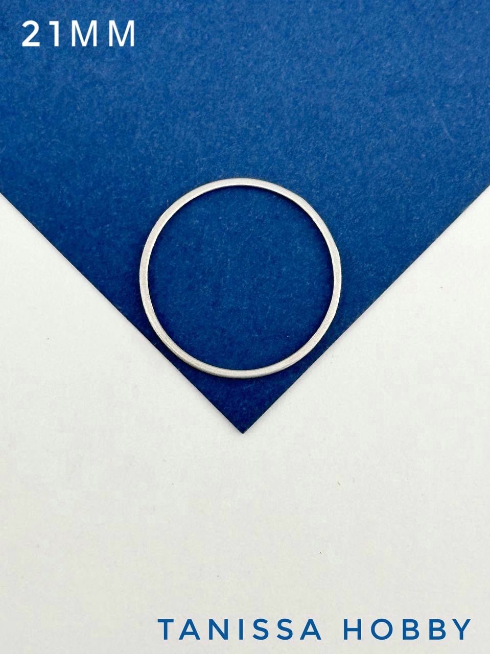 Коннектор круг кольцо 21мм, сталь, Ч622