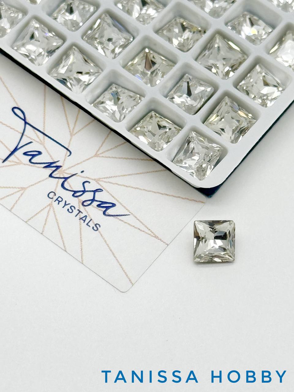 Кристалл квадрат Square Crystal, 6мм, Tanissa Crystals, СТ316