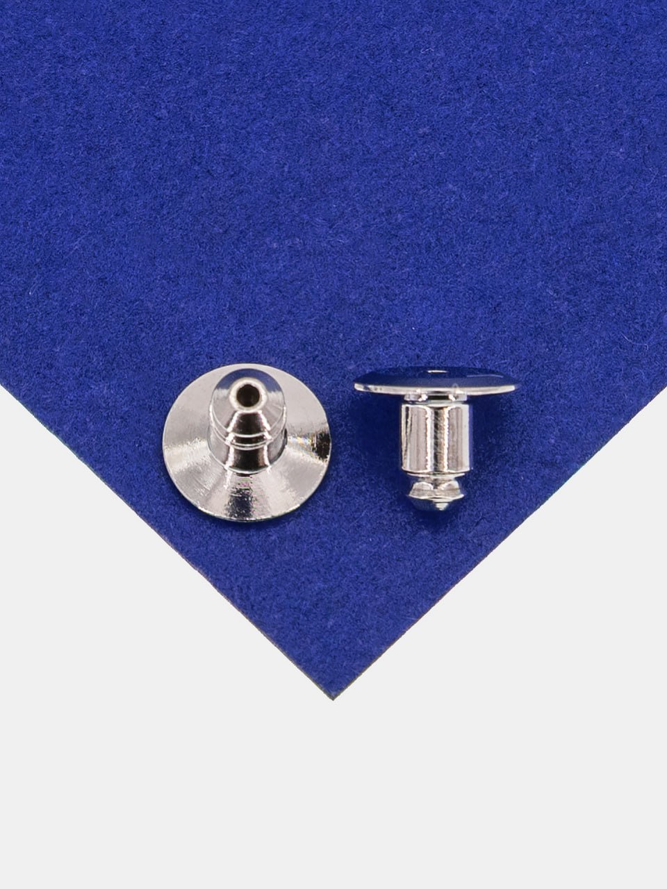 Заглушки для швенз пусет, пара, родий, Е405