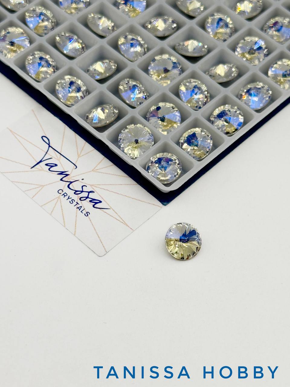 Кристалл риволи Rivoli, Crystal Moonlight, 8мм, Tanissa Crystals, СТ489