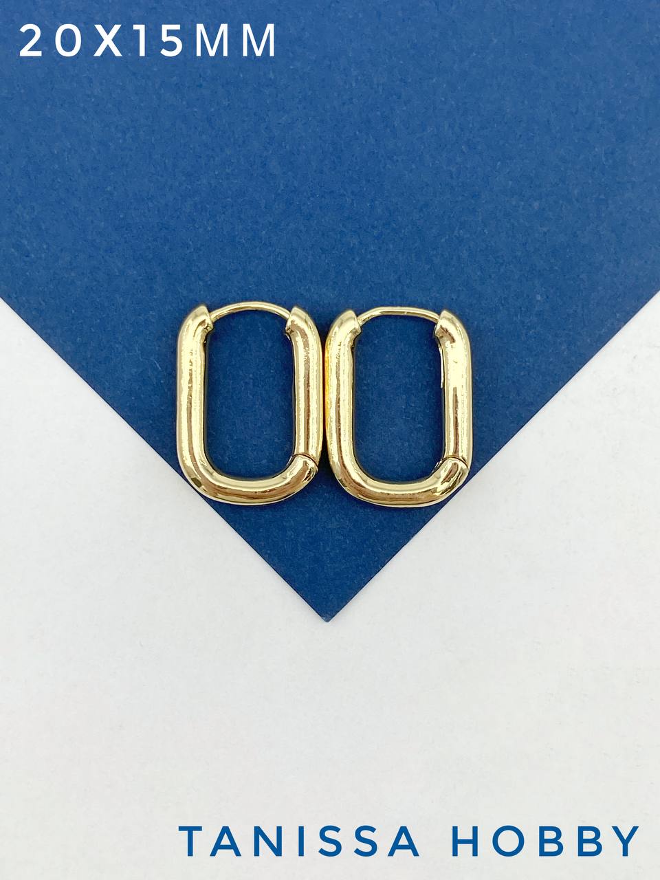 Швензы конго, овал 20х15мм, позолота, 846