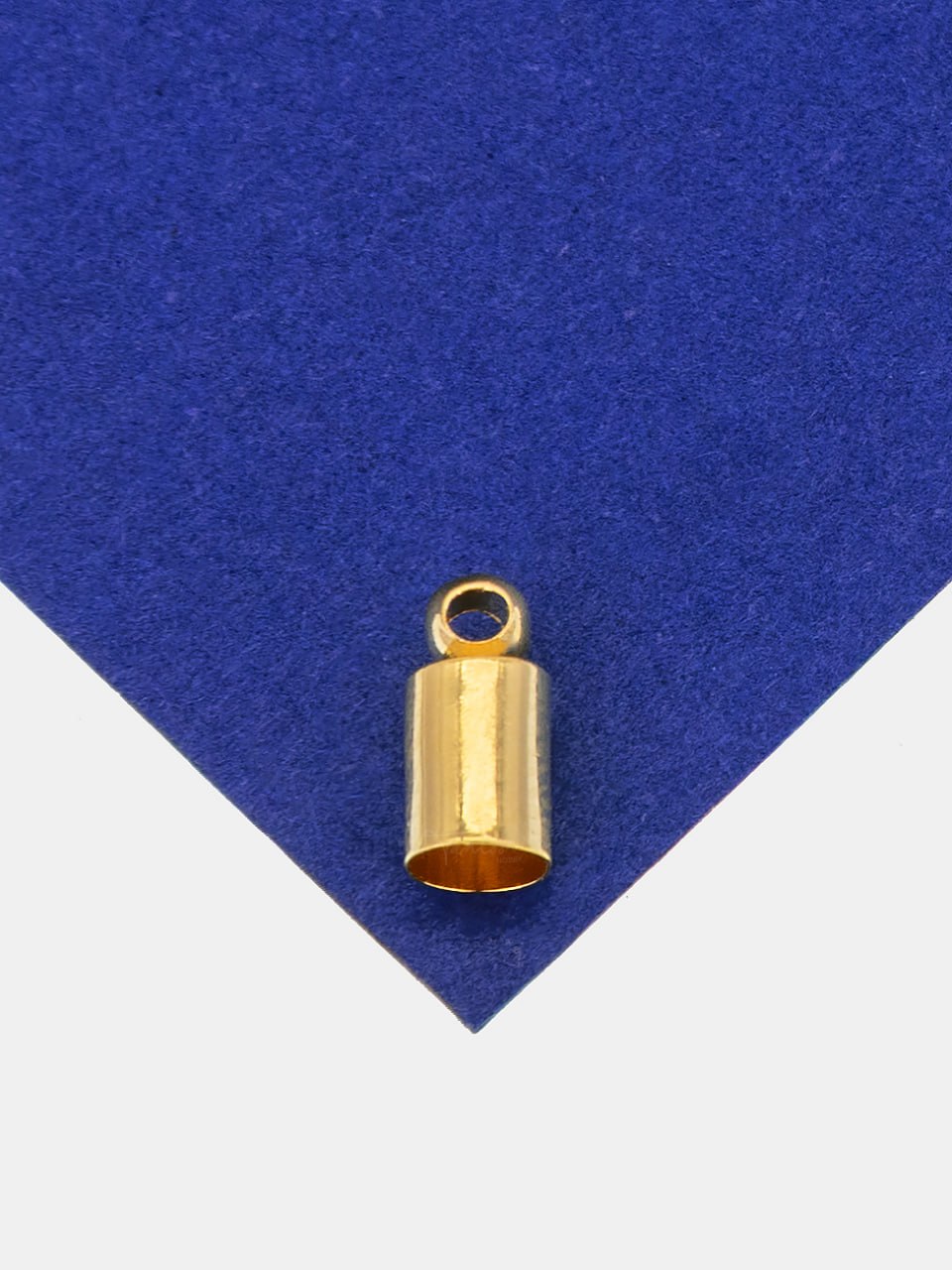 Концевик, 9х4мм для шнура, жгута, позолота, КР112