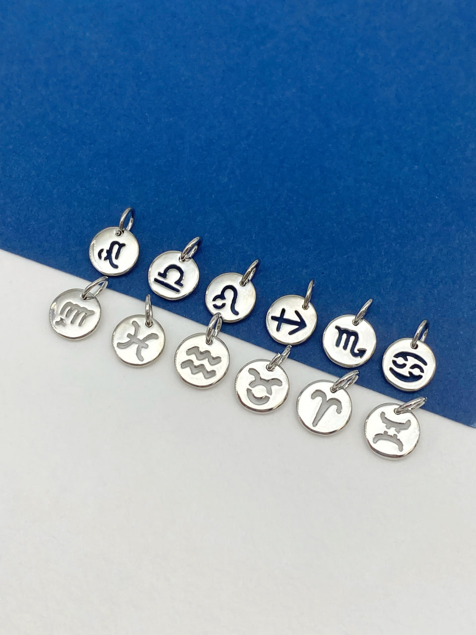 Знаки зодиака, латунь, родий