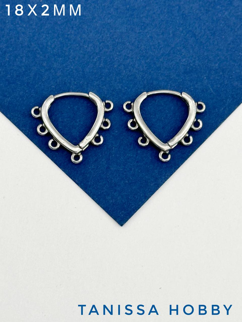 Швензы кольца с петлями, французский замок, сталь, Ч918