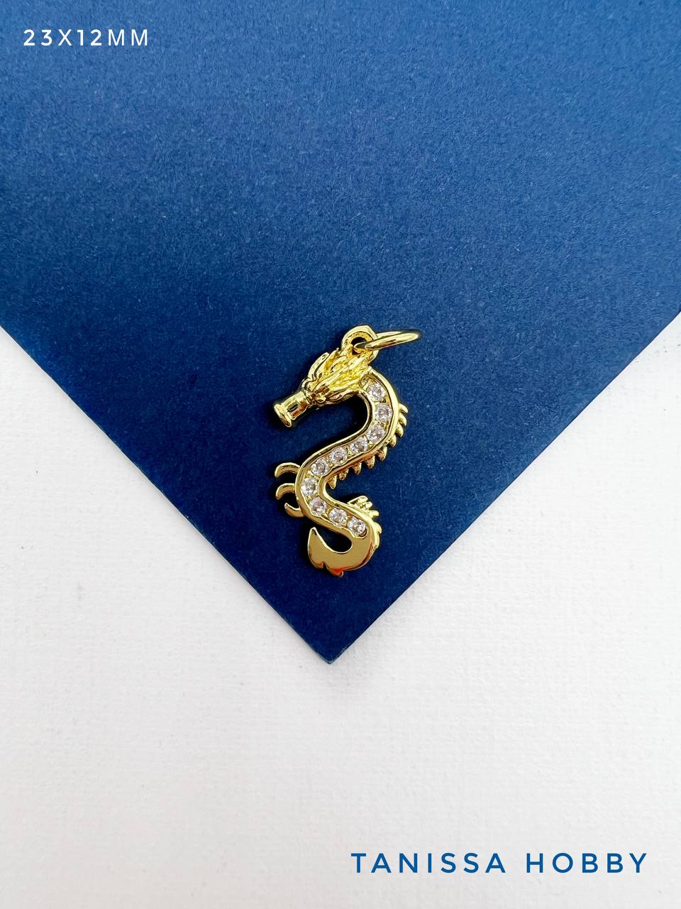 Подвеска дракон, позолота, А018