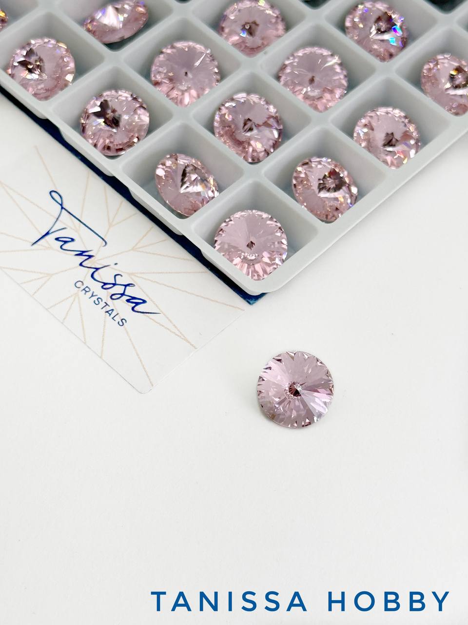 Кристалл риволи Rivoli, Rose, 10мм, Tanissa Crystals, СТ502
