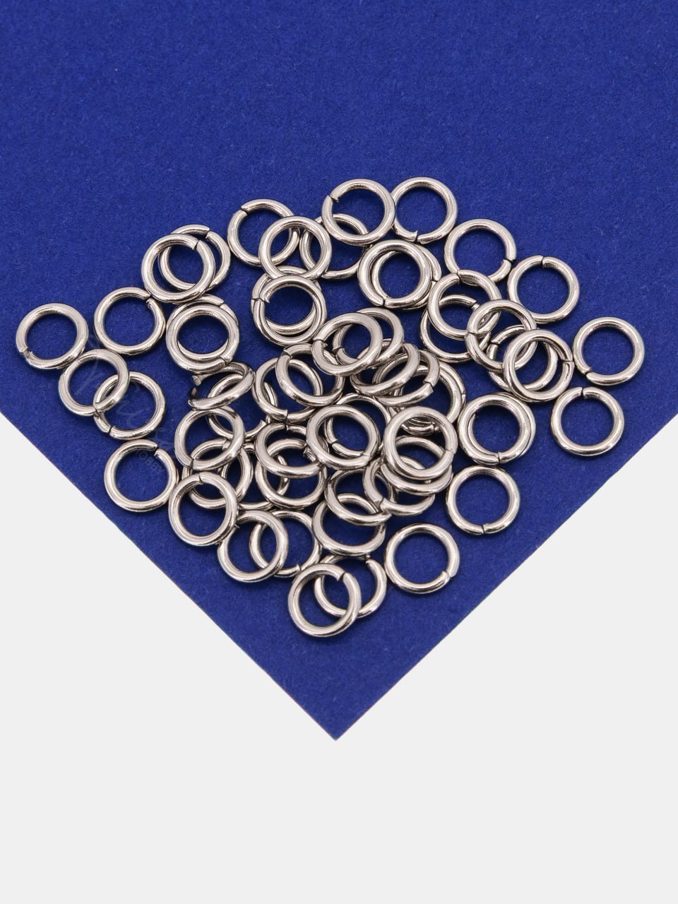 Соединительные колечки 6мм, толщина 1мм, 6х1мм, 5гр (55-58шт), сталь, ОПТ129