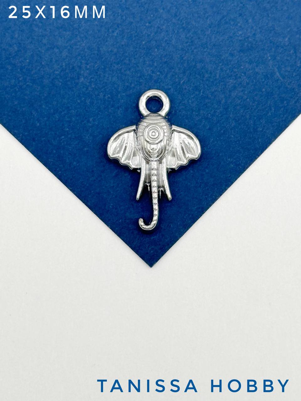 Подвеска слон, 25х16мм, сталь, Ч026