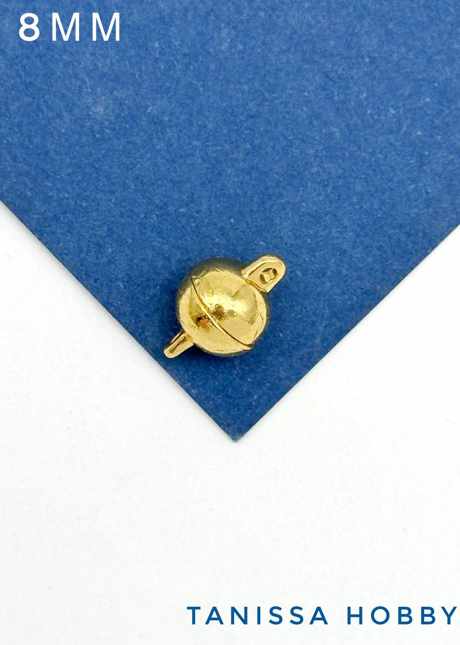 Карабин замок магнитный 8мм, Категория В, позолота, К206