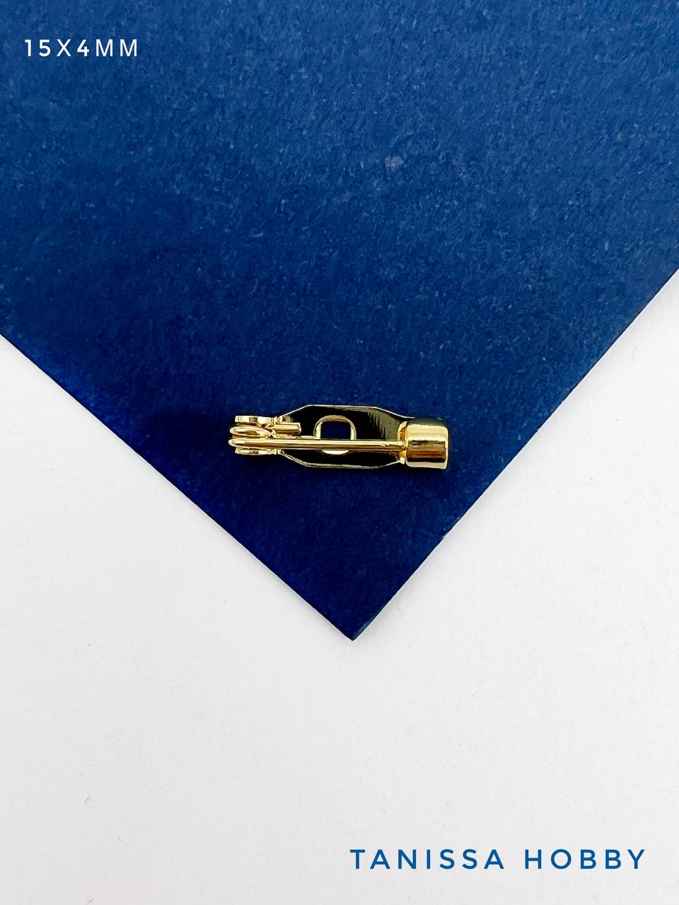 Основа для броши, 15мм, позолота, И88