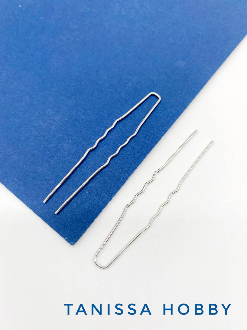 Шпилька для волос 6,5см, серебро. Л39