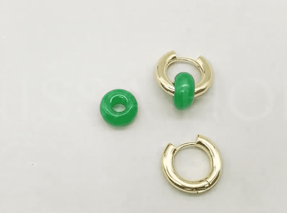 Серьги из жадеита