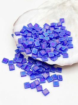 Бисер MIYUKI TILA beads, TL151FR, 5гр, синий матовый кобальт АВ. МЮ118