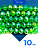 Хрусталь Рондели 10мм, зеленый травяной АВ, 1/2 нити. Х091
